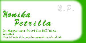monika petrilla business card